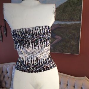 Vintage Zebra Bling Tube